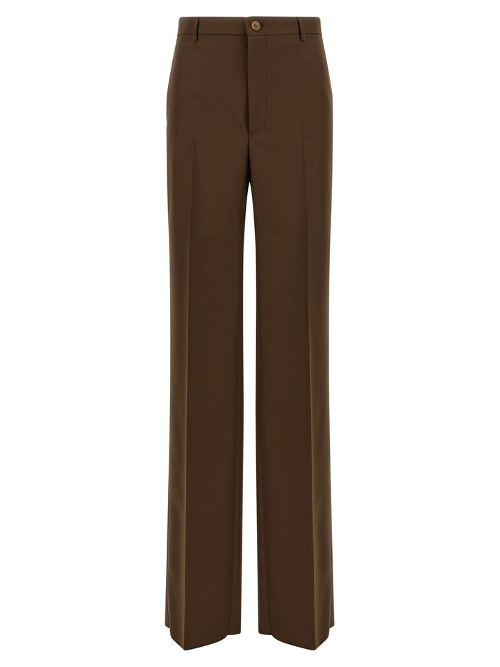 Gucci Brown Polyester Dress Pants