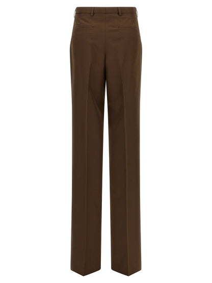 Gucci Brown Polyester Dress Pants