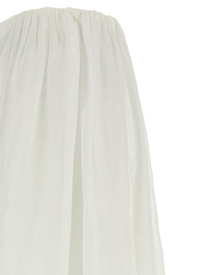 Brunello Cucinelli White Cotton Mini Skirt