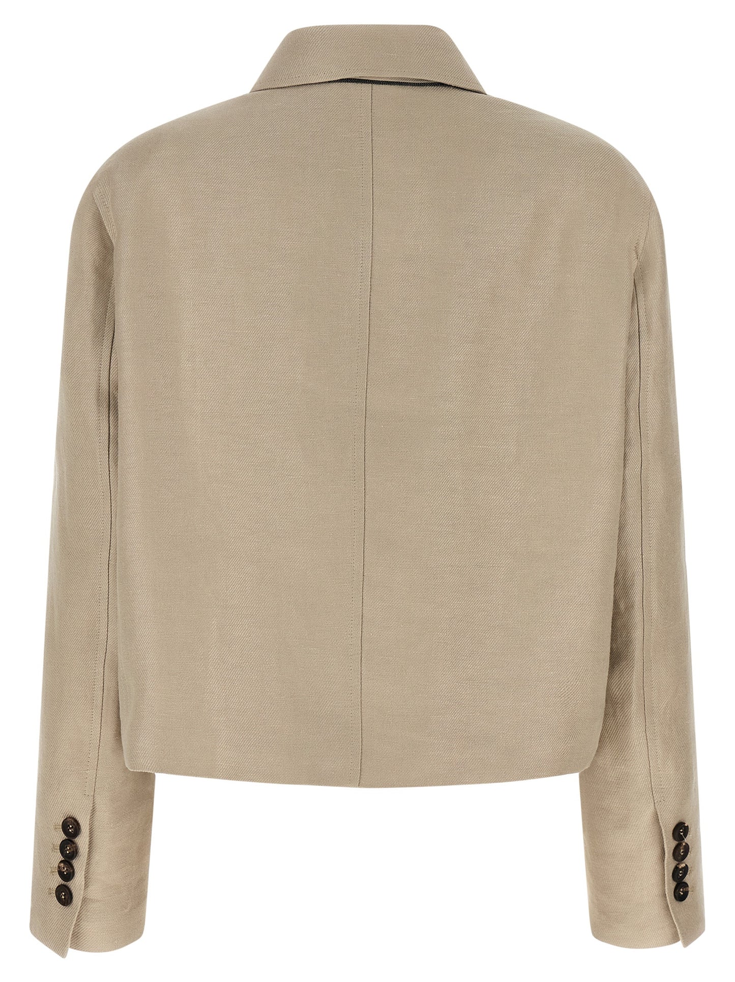 Brunello Cucinelli Beige Linen Blazer