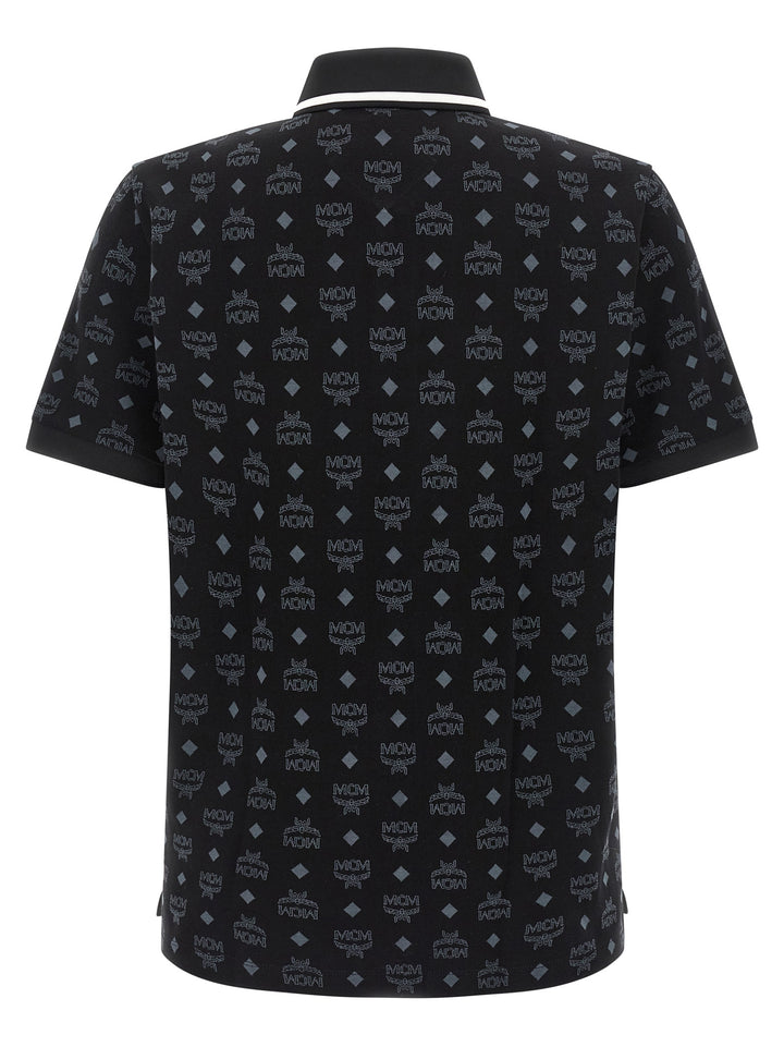 MCM Black Cotton Polo Shirt