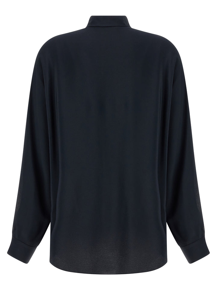 Fabiana Filippi Blue Acetate Blouse