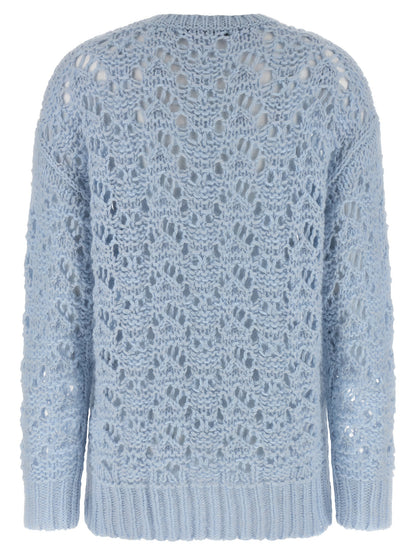 Fabiana Filippi Blue Virgin Wool Cardigan
