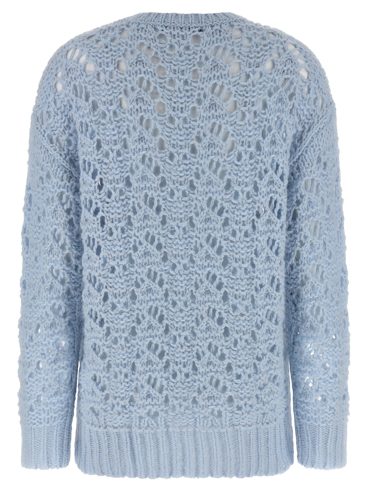 Fabiana Filippi Blue Virgin Wool Cardigan