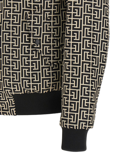 Balmain Black Polyamide Bomber