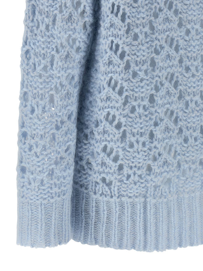 Fabiana Filippi Blue Virgin Wool Cardigan