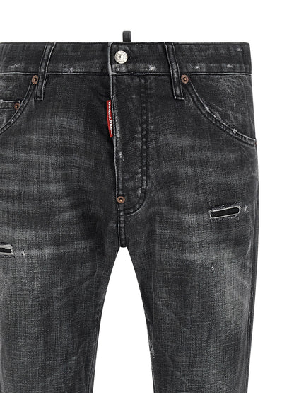 Dsquared² Black Cotton Jeans Denim