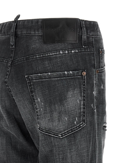 Dsquared² Black Cotton Jeans Denim