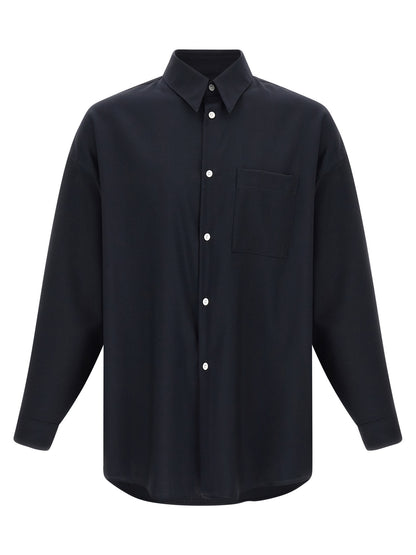 Marni Blue Virgin Wool Blouse