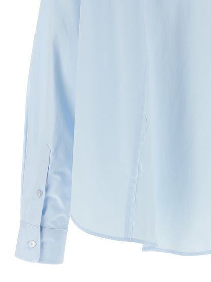 MM6 Maison Margiela Blue Cotton Blouse
