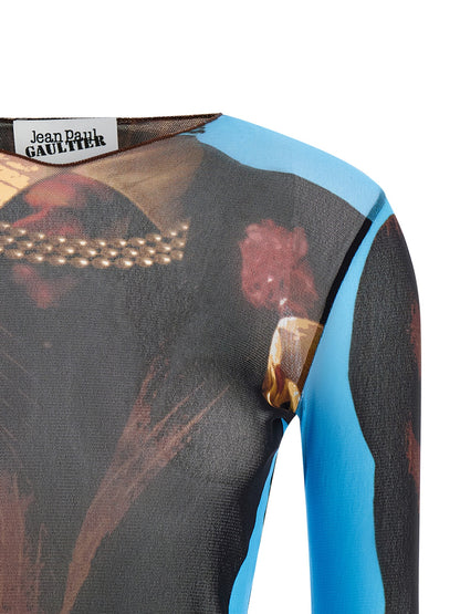 Jean Paul Gaultier Multicolor Polyamide Dress Shirt
