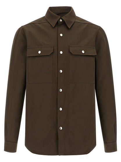 Rick Owens Brown Polyester Blouse