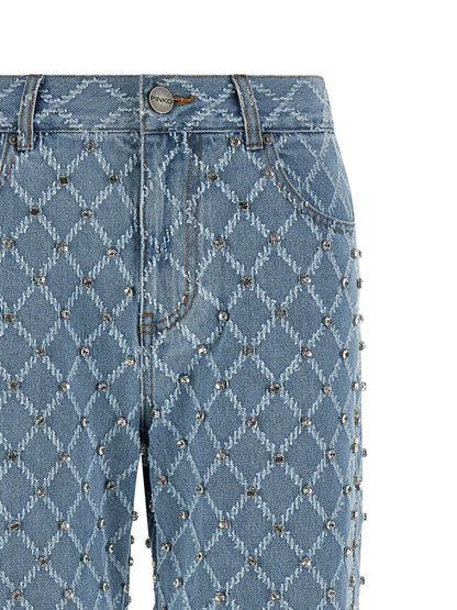 PINKO Blue Cotton Jeans Denim