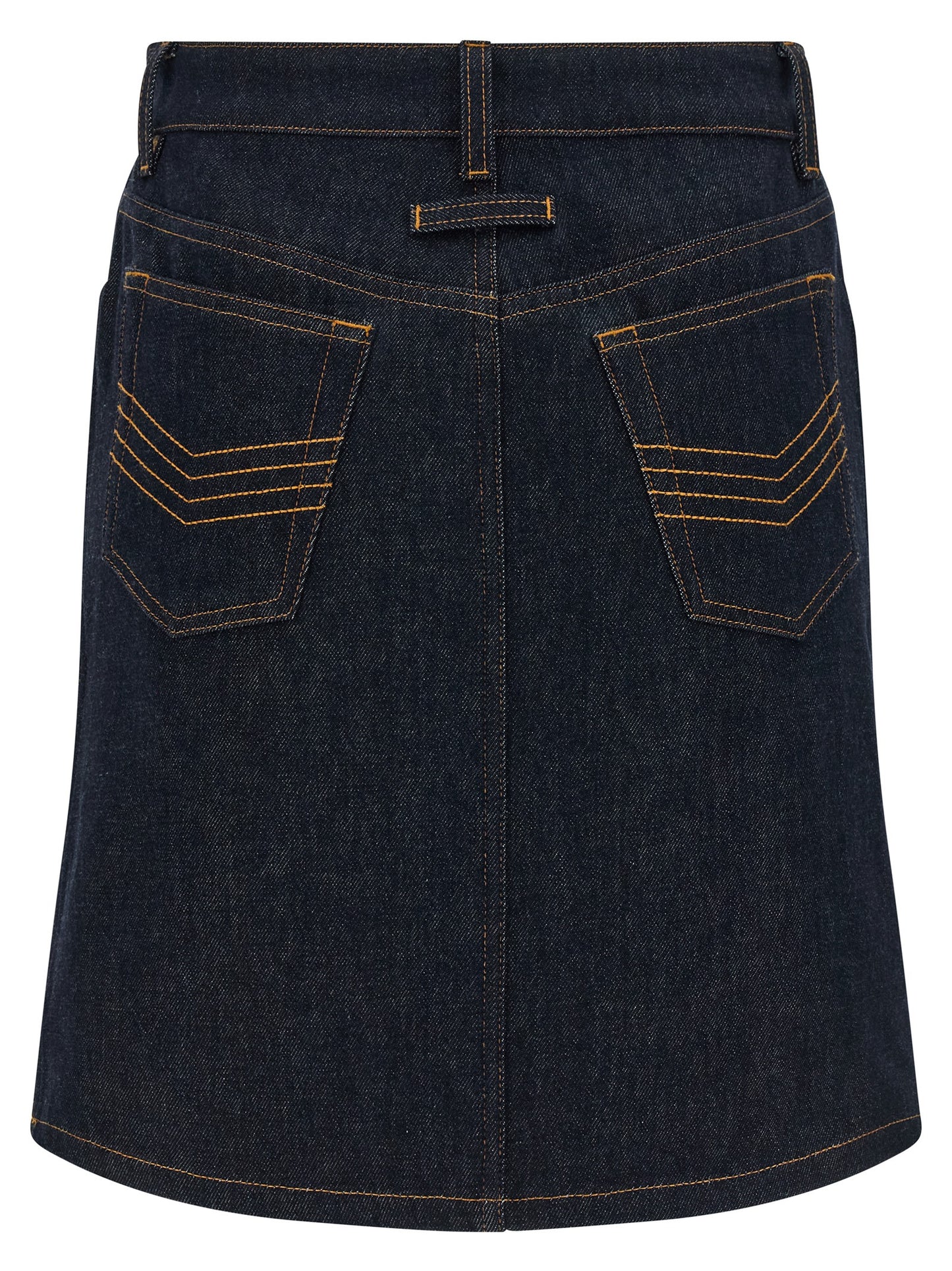 Jean Paul Gaultier Blue Cotton Long Skirt
