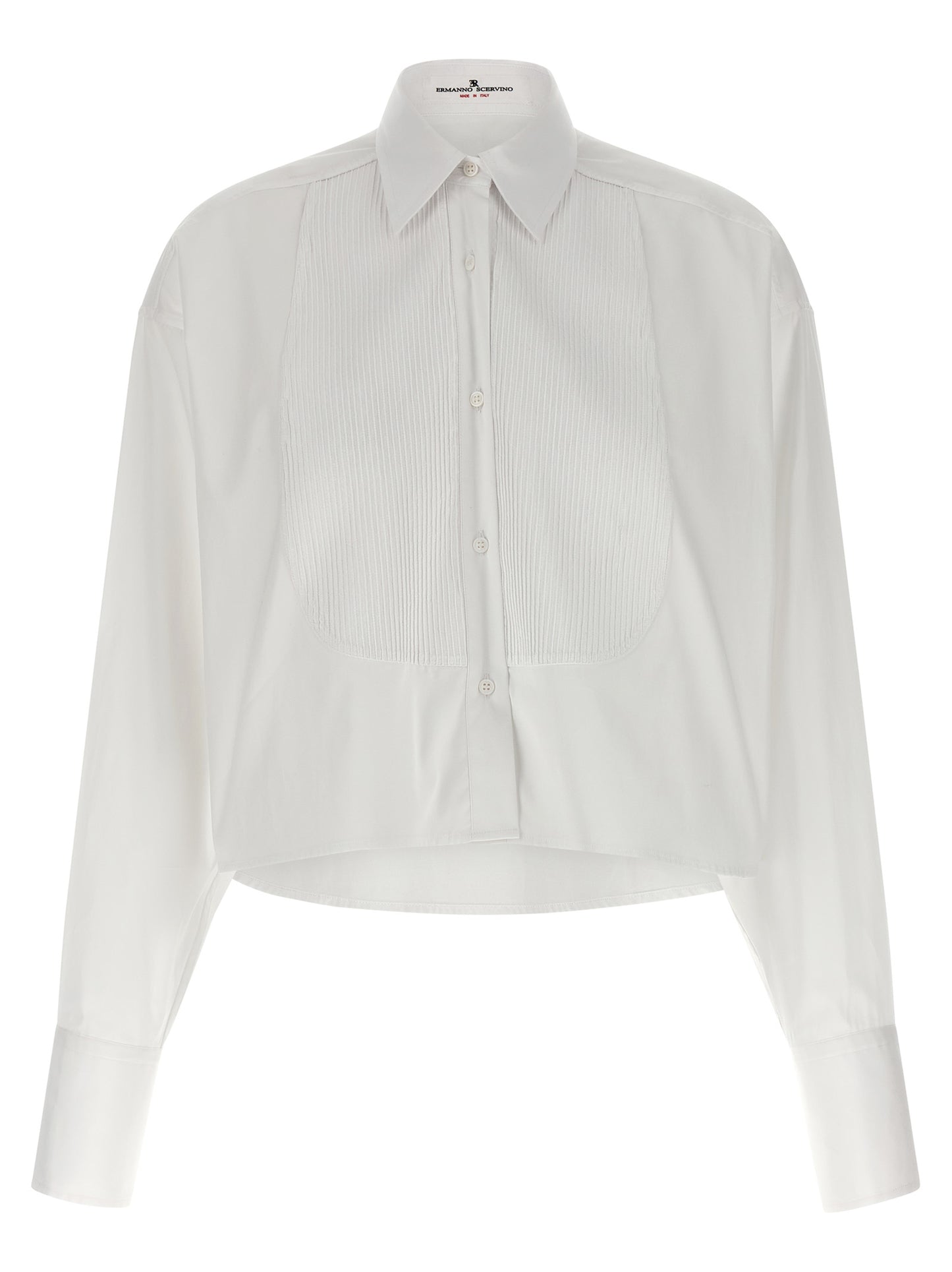 Ermanno Scervino White Cotton Blouse