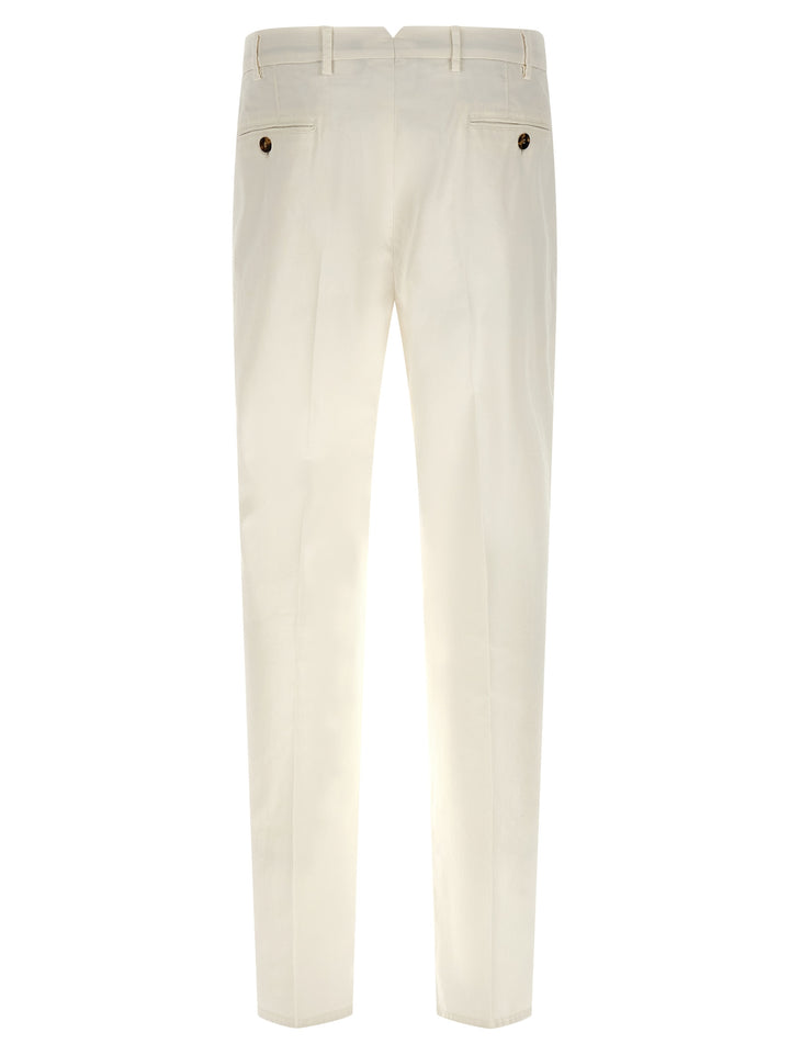 Brunello Cucinelli White Cotton Casual Pants