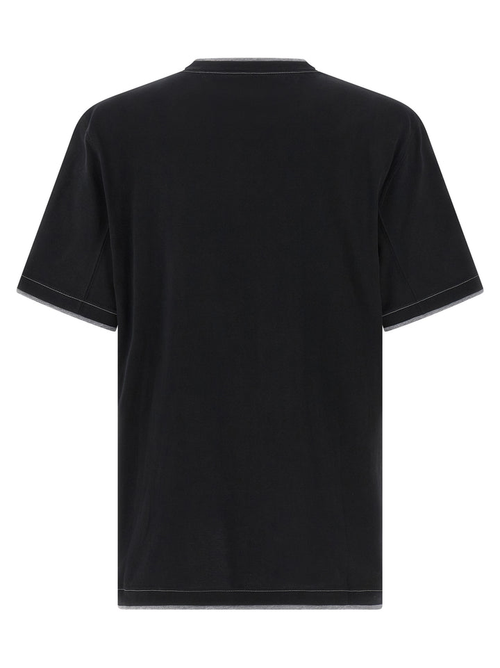 Brunello Cucinelli Black Cotton T-Shirt