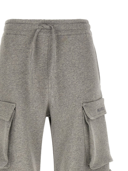 The Attico Gray Cotton Cargo Pants