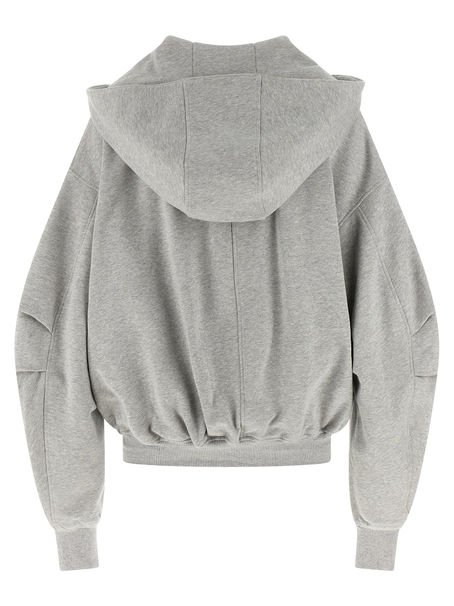 The Attico Gray Cotton Sweatshirt