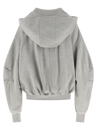The Attico Gray Cotton Sweatshirt