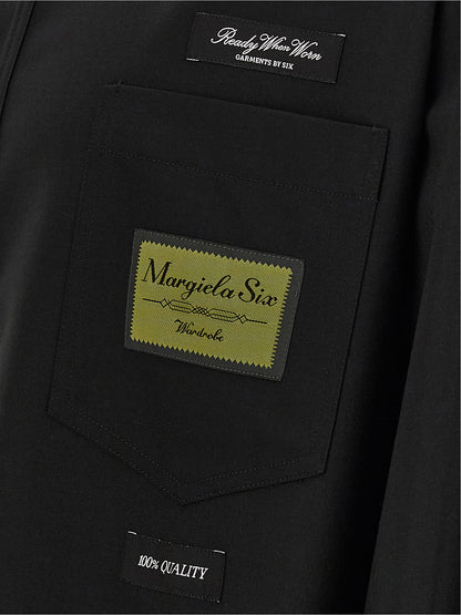 MM6 Maison Margiela Black Polyester Blouse