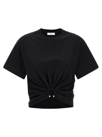 Paco Rabanne Black Cotton T-Shirt