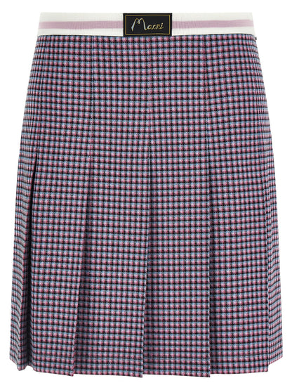 Marni Purple Viscose Long Skirt