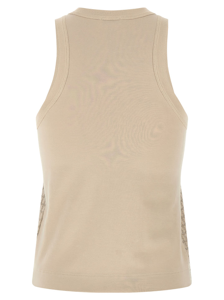 Brunello Cucinelli Beige Cotton Tank Tops