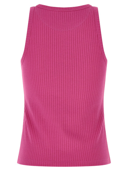 Marni Fuchsia Cotton Sleeveles T-Shirt