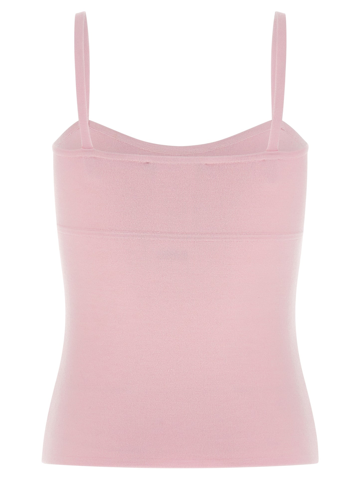 Max Mara Multicolor Virgin Wool Sleeveles T-Shirt