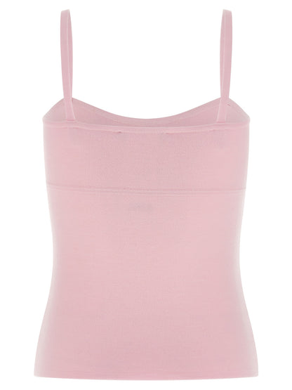 Max Mara Multicolor Virgin Wool Sleeveles T-Shirt