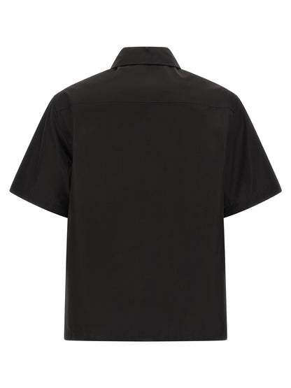 Jil Sander Black Cotton Blouse