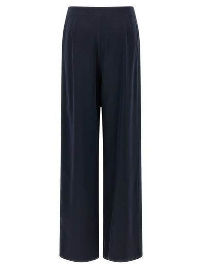 Max Mara Blue Silk Casual Pants