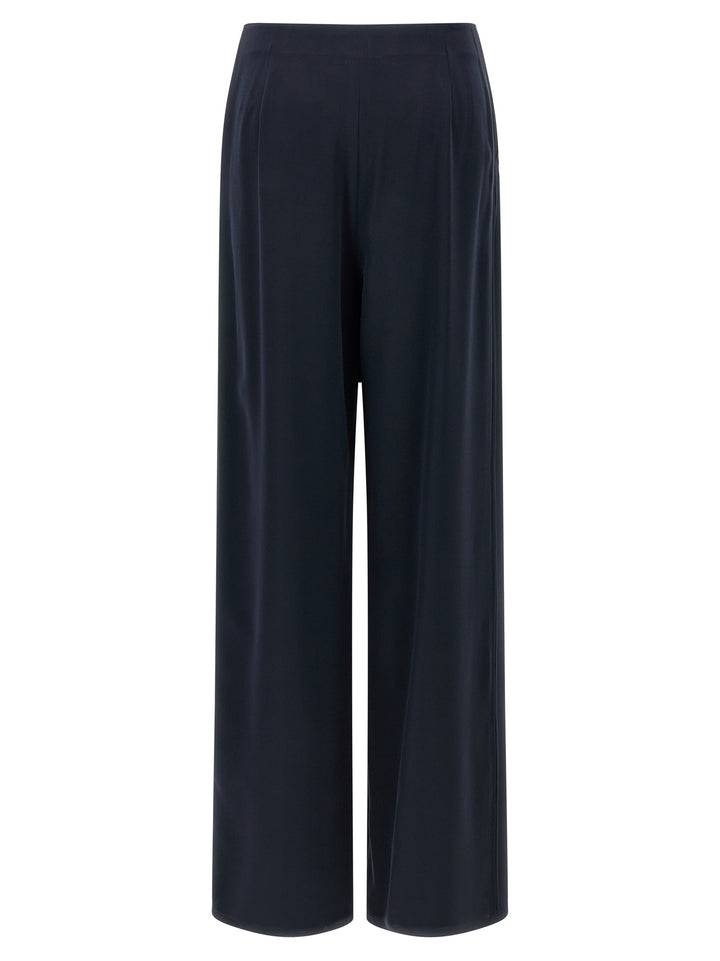 Max Mara Blue Silk Casual Pants