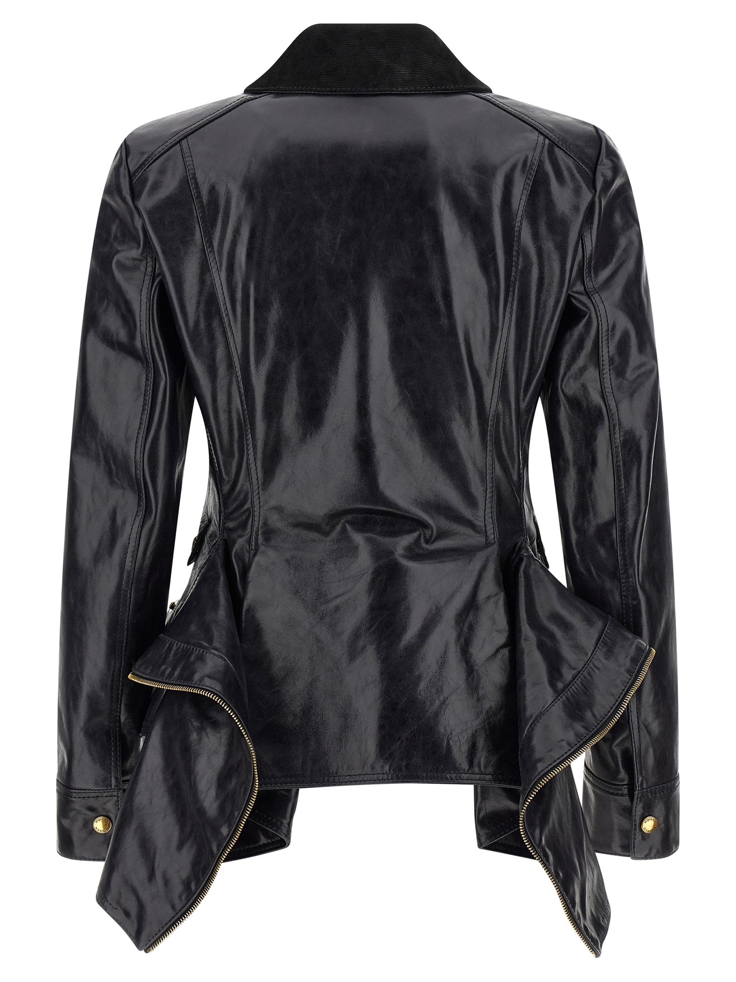 Alexander McQueen Black Cowhide Leather Jacket