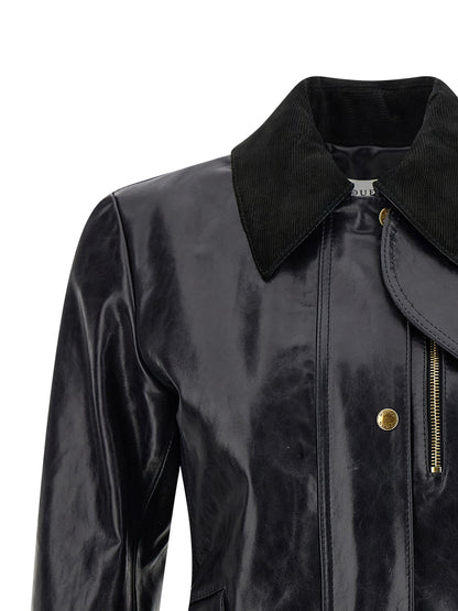 Alexander McQueen Black Cowhide Leather Jacket