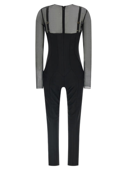 Elisabetta Franchi Black Polyamide Jumpsuit
