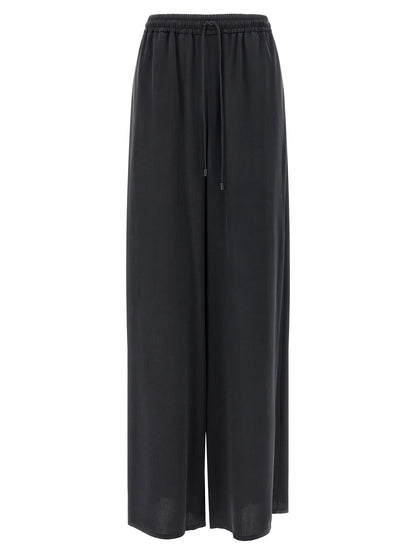 Max Mara Blue Silk Casual Pants