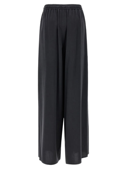 Max Mara Blue Silk Casual Pants