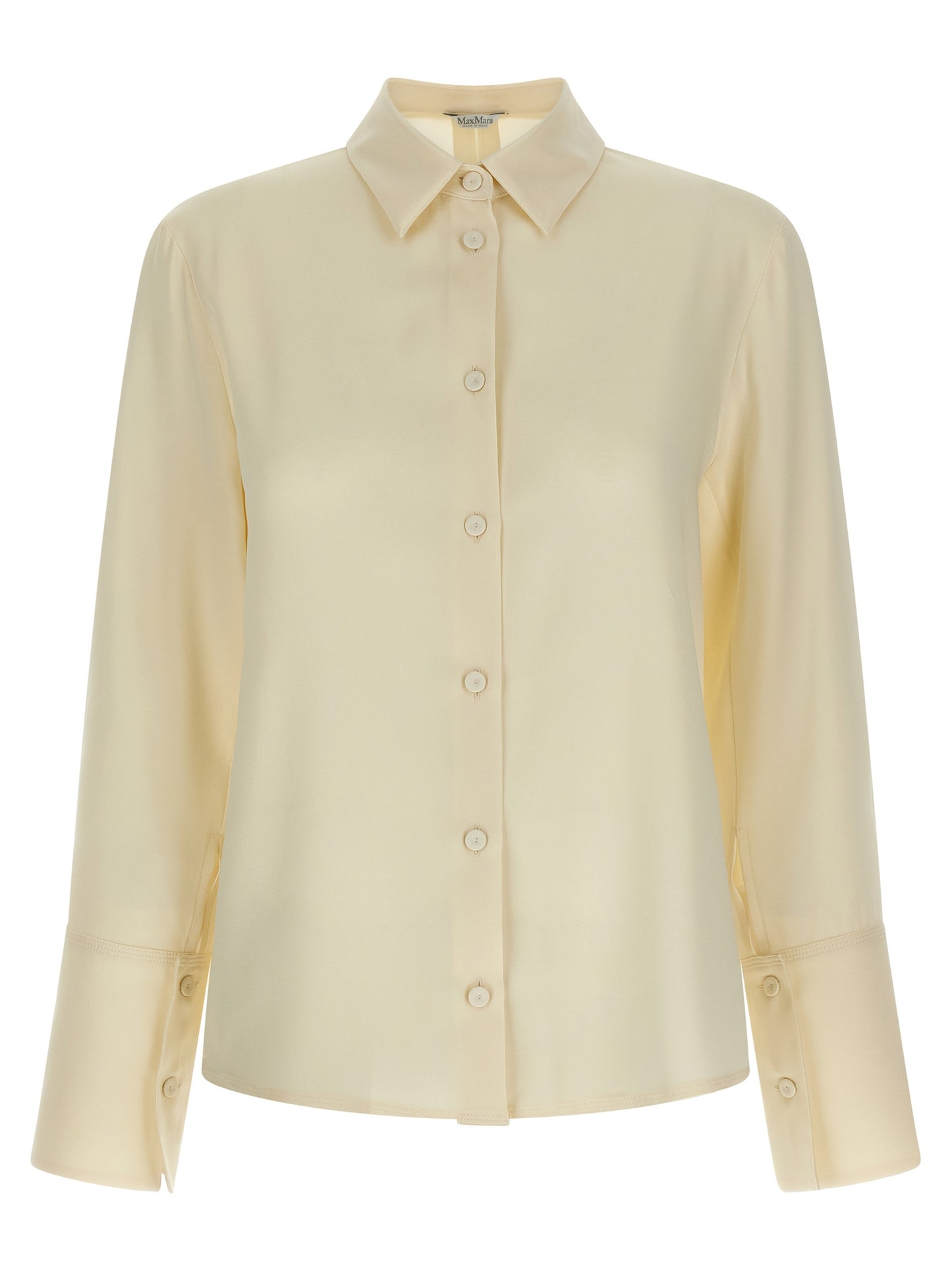 Max Mara White Silk Blouse