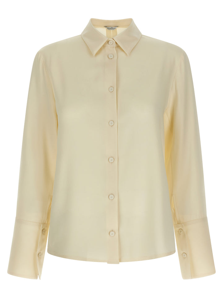 Max Mara White Silk Blouse