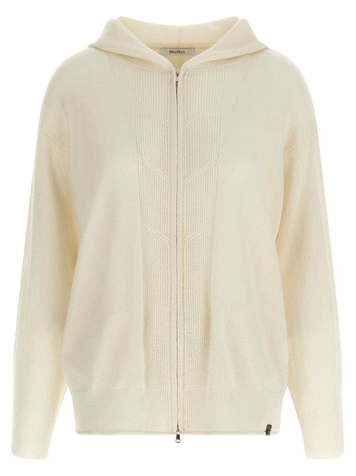 Max Mara White Cashmere Cardigan