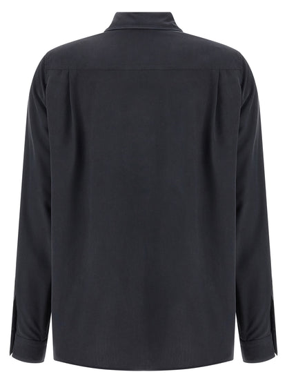 Max Mara Gray Silk Blouse