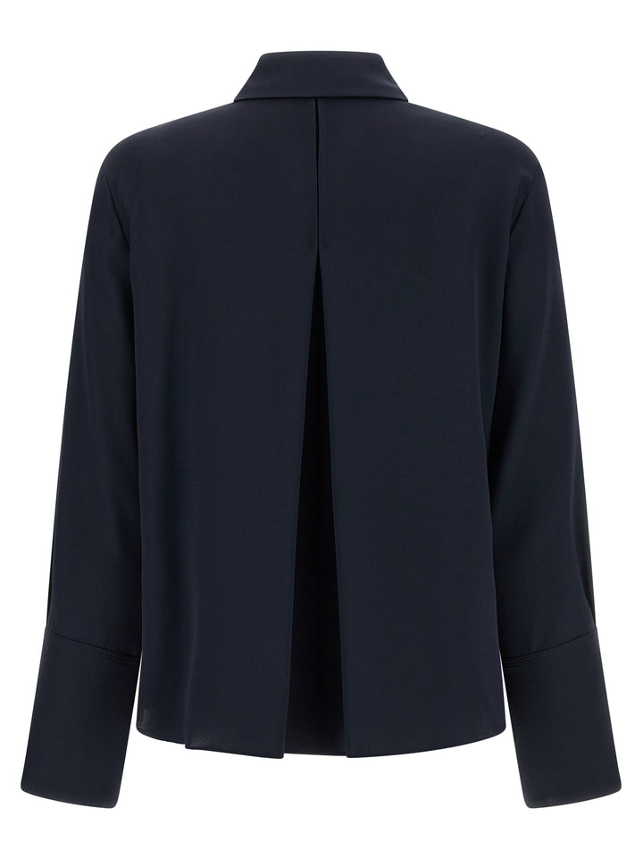 Max Mara Blue Silk Blouse