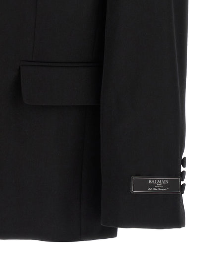 Balmain Black Virgin Wool Blazer