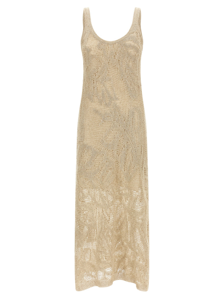 Brunello Cucinelli Beige Linen Long Dress