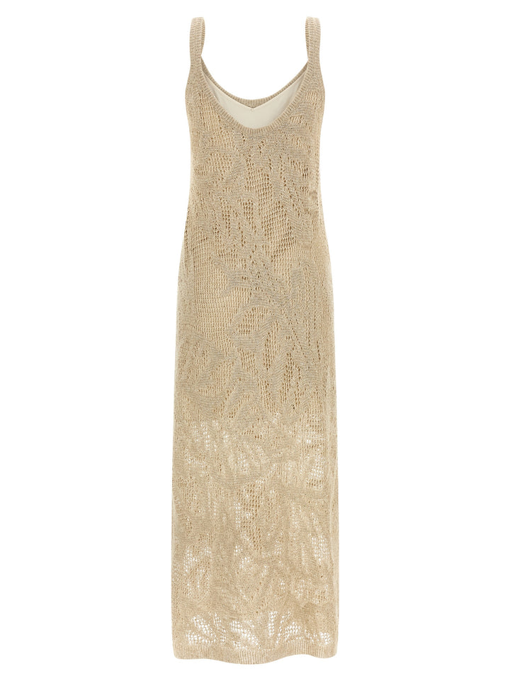 Brunello Cucinelli Beige Linen Long Dress