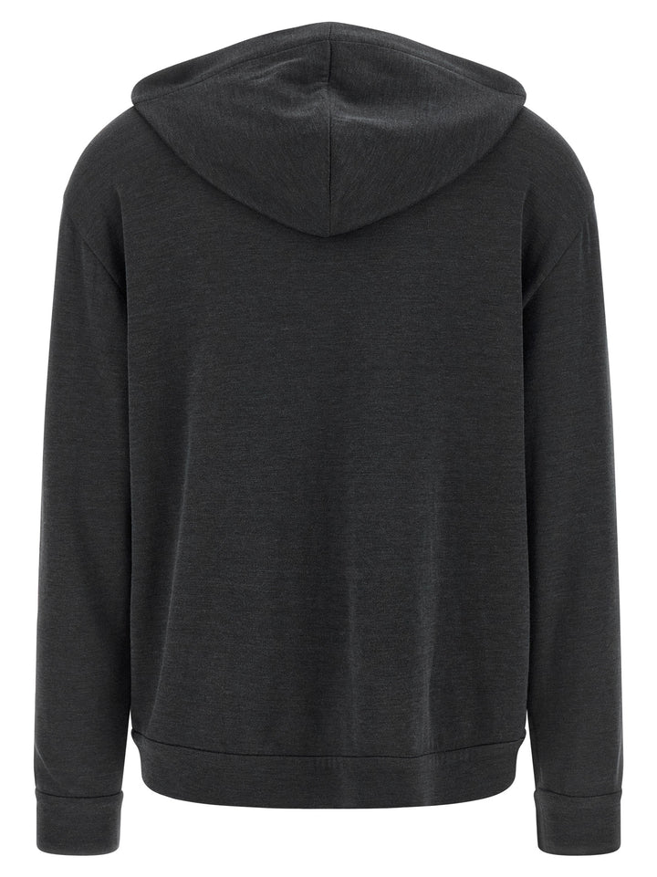 Brunello Cucinelli Gray Cotton Hoodie