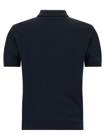 Etro Blue Cotton Polo Shirt