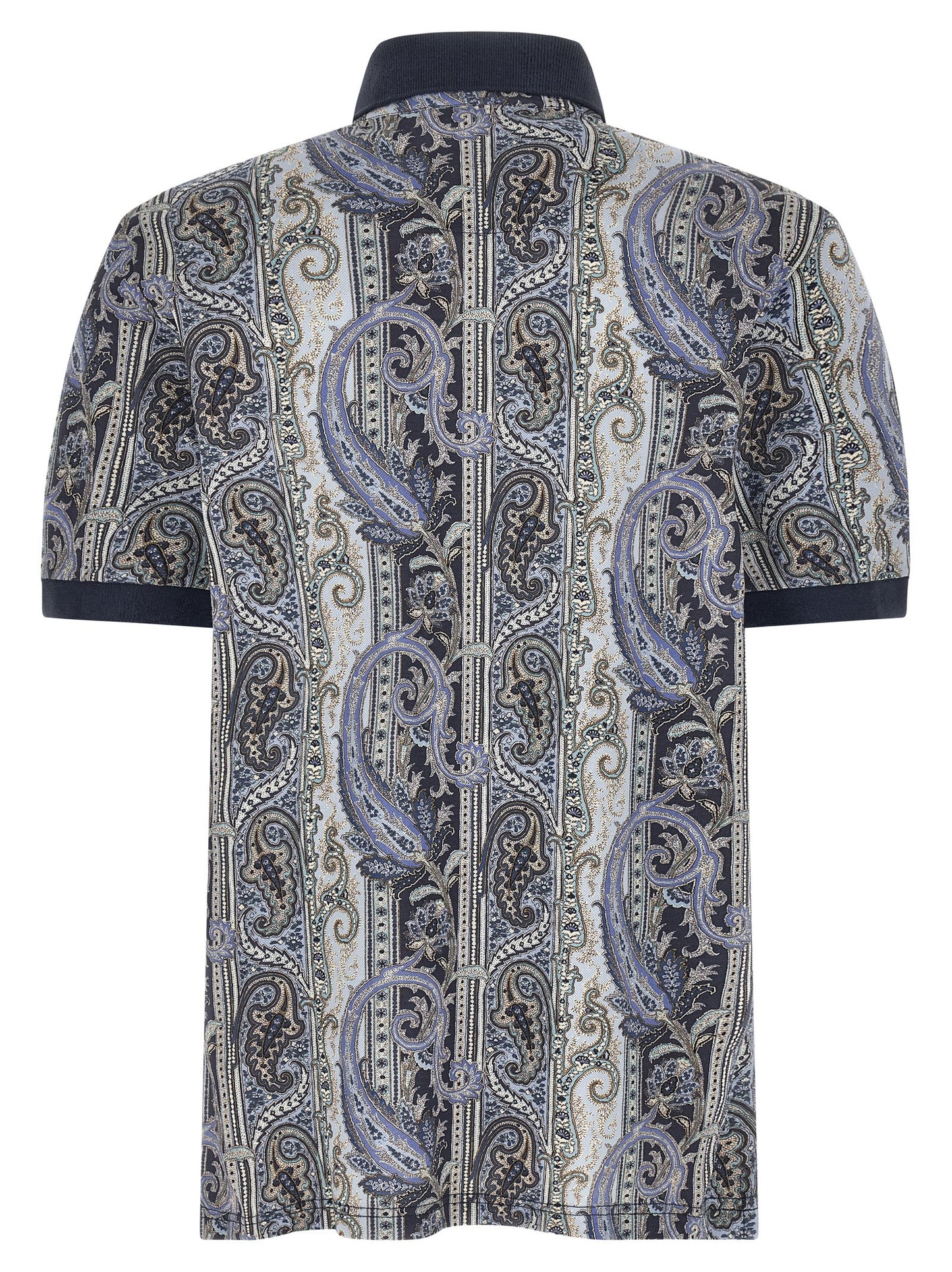 Etro Blue Cotton Polo Shirt